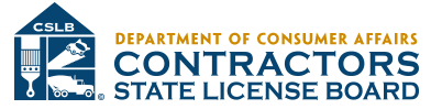 CSLB Contractor License Logo